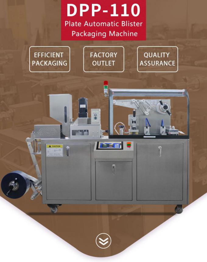 Plate Aluminium - Plastic Blister Packing Machine All Of Working Stations Are Adopted Four Columns For Position 0