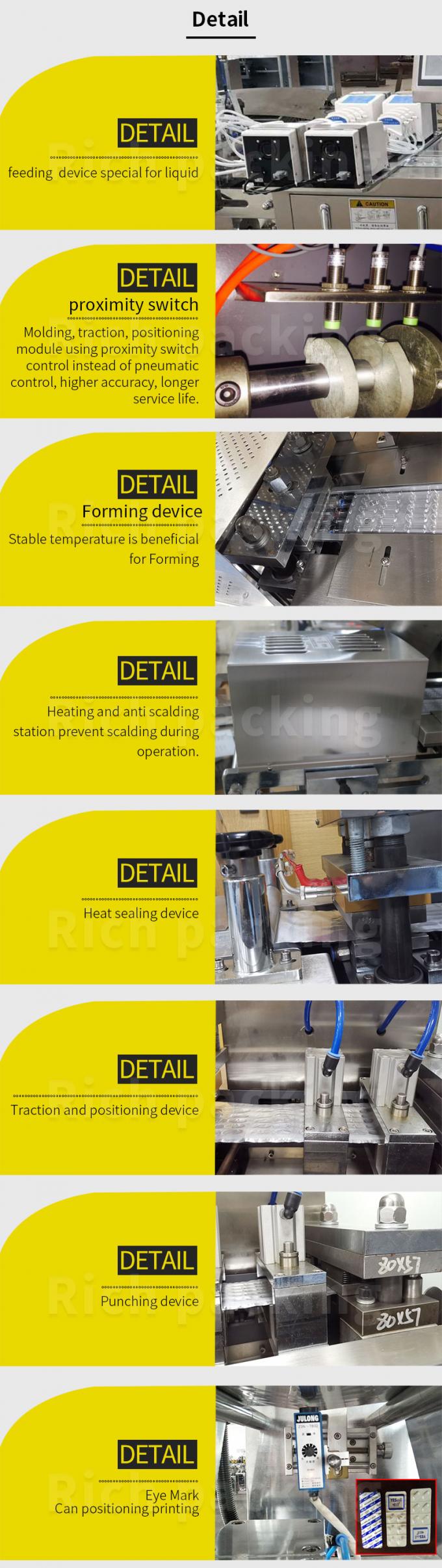 DPP-90l Auto Liquid Cosmetic Blistering Mask Machine Essential Oil Blister Packing Machine 1