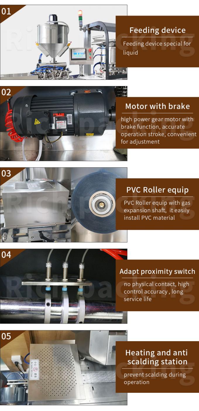 DPP160L Automatic Liquid Filling And Sealing Blister Pack Machine Blistering Machine 1