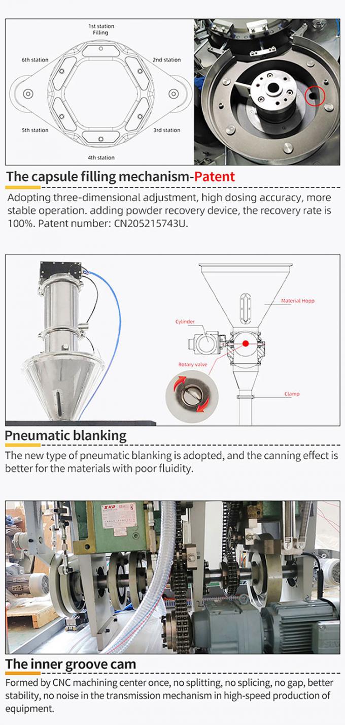 Capsule Filling Machine NJP 1500D  Fully Automatic Size 1 For Powder 1