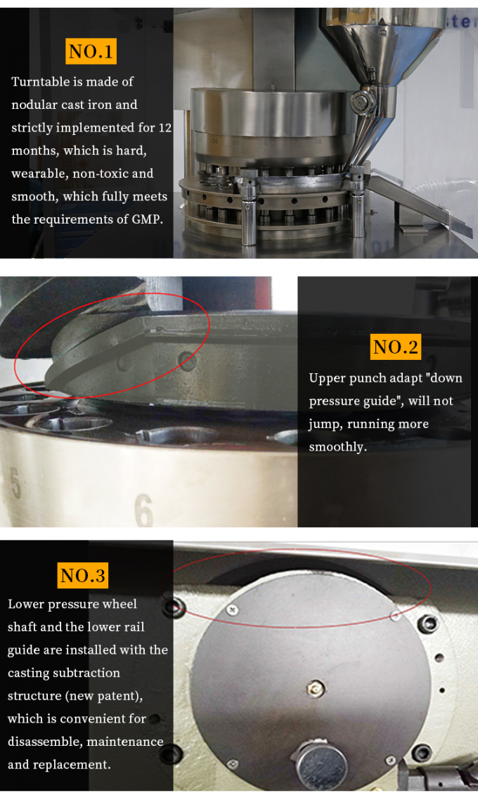 Zp-20 Rotary Pill Tablet Press Tablet Making Machine Capacity 40000 Pcs/H 3