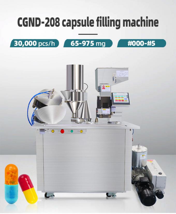 Semi Automatic Capsule Filler Filling Machine Powder Pellet Lab Small 0