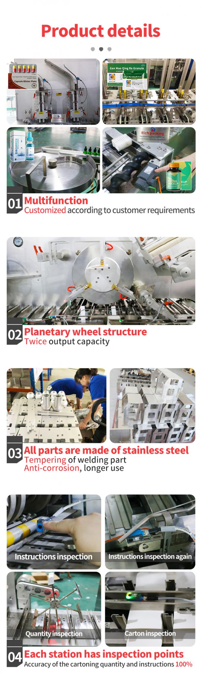 Full Automatic Bottle Vial Box Carton Packing Cartoning Machine High Speed 1