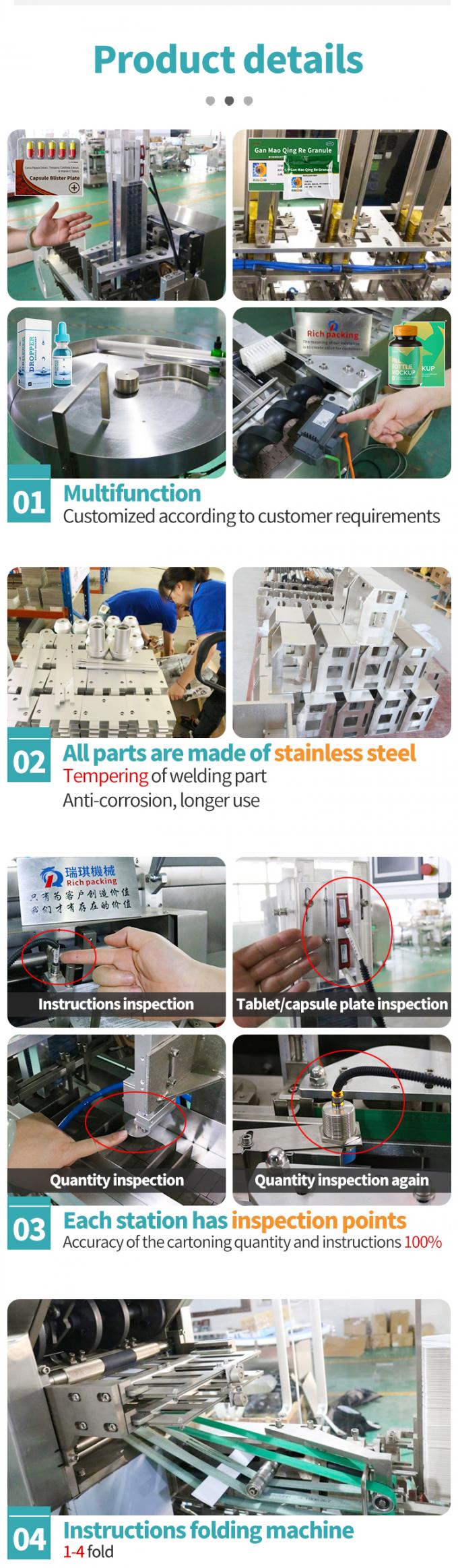 RQ-ZHL-120W Free Spare Parts Automatic Coffee Stick Pack Cartoning Machine 1
