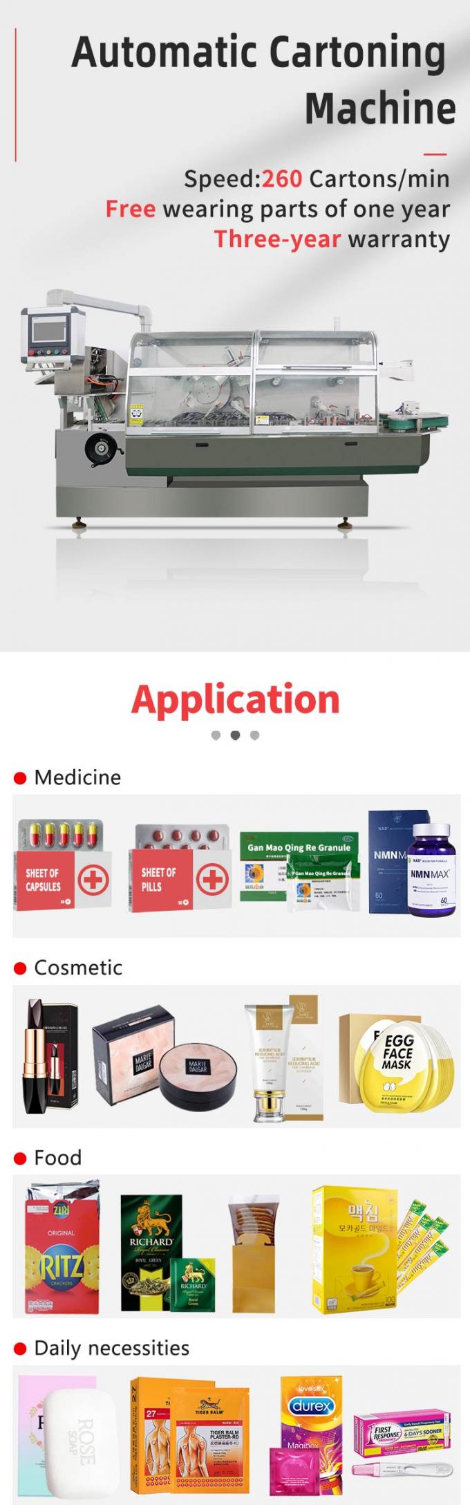 RQ-ZH-260W Automatic Horizontal Bottle Cartoning Machine 0