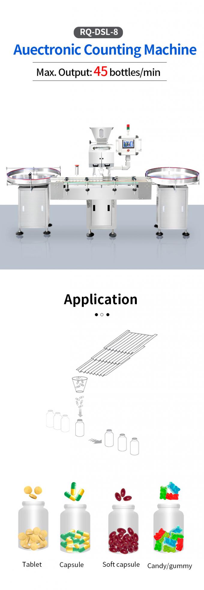 Electronic Automatic Counting Machine / Medicine Pill Capsule Counting Filling Machine 0