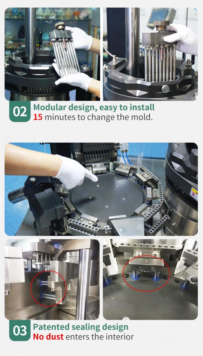 Automatic NJP-1500D Capsule Filling Machine For Powder Pellet 3