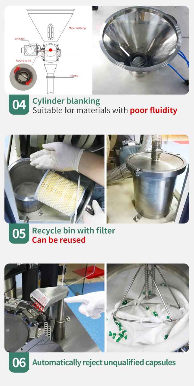 Automatic NJP-1500D Capsule Filling Machine For Powder Pellet 4