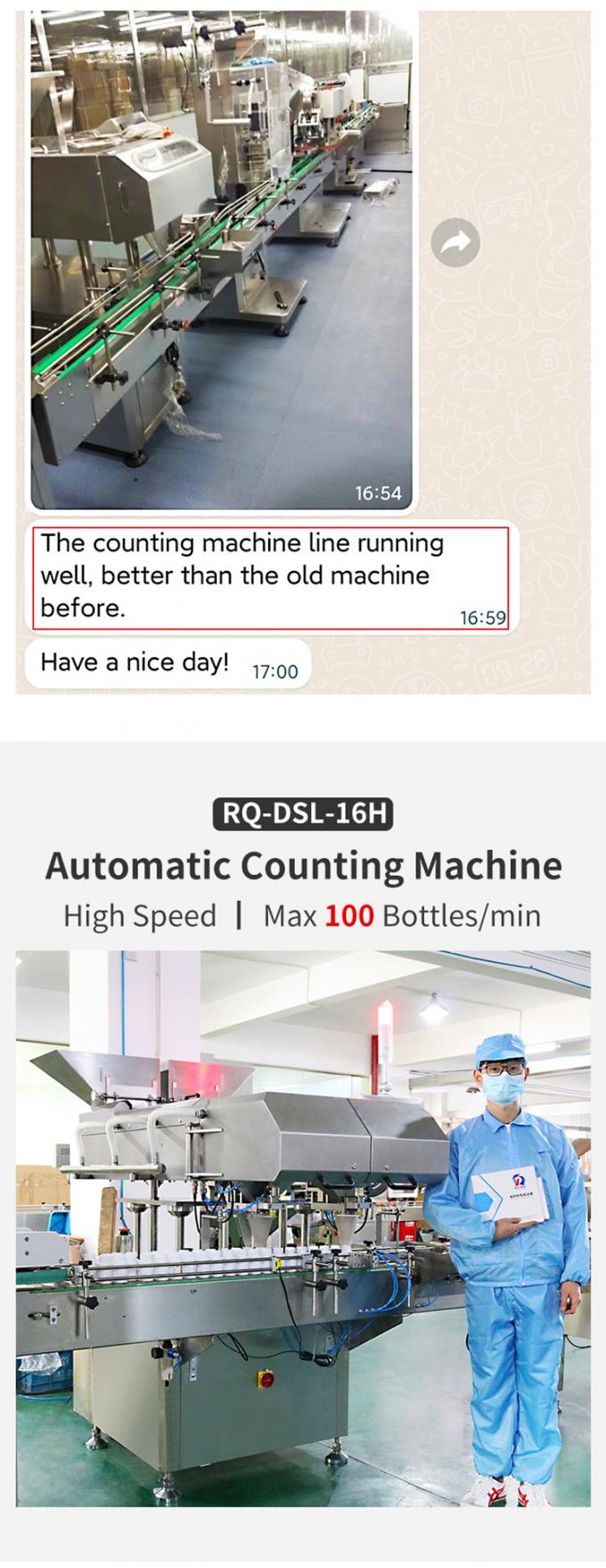 Tablet Counting Machine Automatic Pill Softgel Capsule Bottling Counter 0