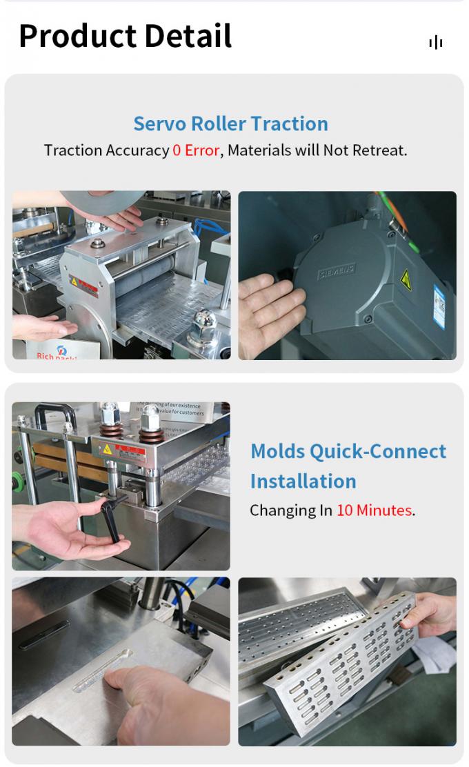 Blister Packing Machine Alu PVC Automatic Sealing Packaging Tablet Capsule 1