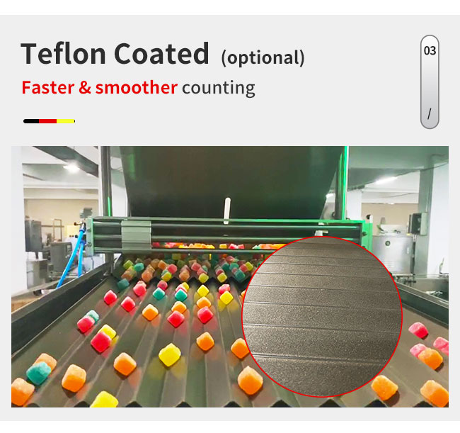 PLC Touch Control 8 Channel Automatic Counting Machine Bottling Gummy Bear Candy Tablet Capsule 4
