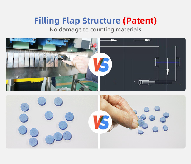 High Efficient Automatic Counting Machine Tablet Counter 2200*1400*1680mm Dimension 5