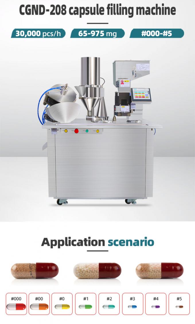 Semi Automatic Capsule Filling Machine Pharmaceutical Hard Gelatin Capsule 000 0