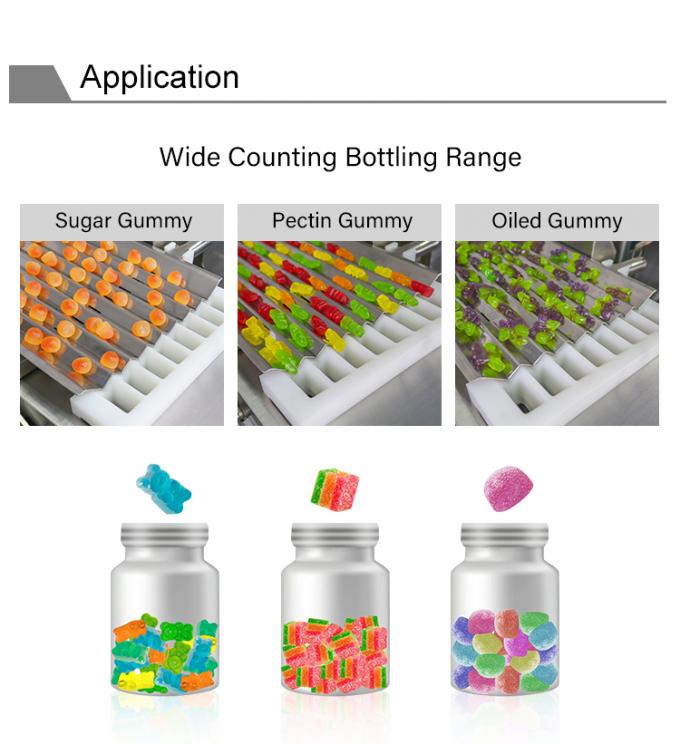 Gummy Counting Machine Automatic Packing Filling Bottling Sugar Pectin Oiled Candy 1