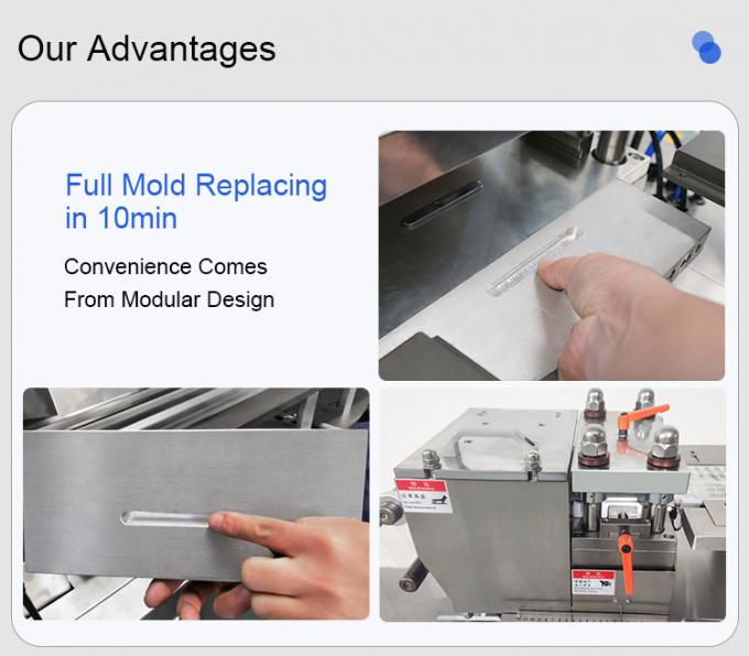 Honey Pill Tablet Blister Sealing Packing Automatic Blister Package Machine 3
