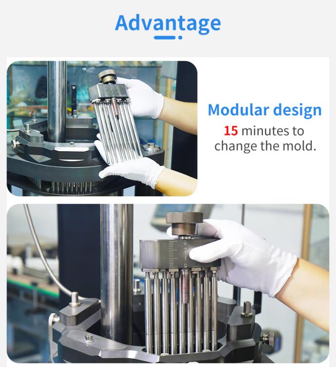 Automatic PLC Control Pharmaceutical Capsule Filling Machine 5.5KW Power 2
