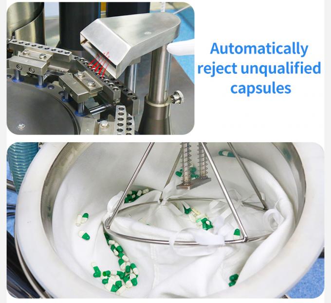 CE Certified Capsule Filling Machine For Pharmaceutical Nutraceutical And Vitamin Manufacturing 4