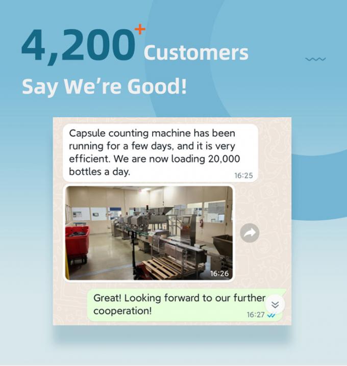 PLC Automatic Counting Machine For Tablet Capsule Gummy Counting Rate > 99.8% 0