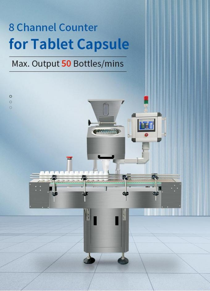 PLC Automatic Counting Machine For Tablet Capsule Gummy Counting Rate > 99.8% 1