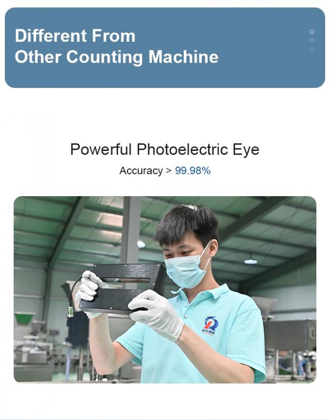 PLC Automatic Counting Machine For Tablet Capsule Gummy Counting Rate > 99.8% 3