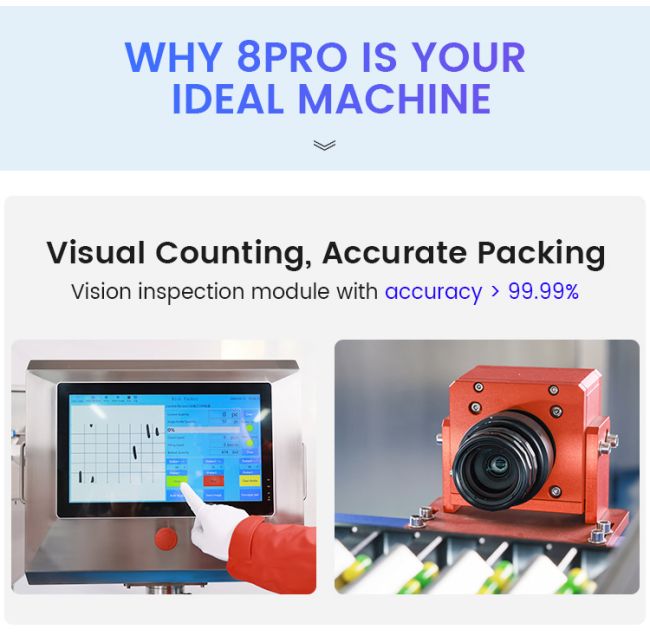 Visual Counting Bottling Machine Stainless Steel Bottle Counter 100% Accuracy 4