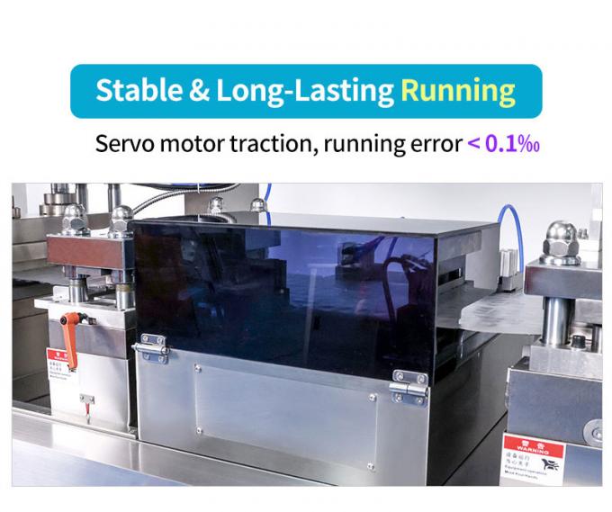 Tablet Capsule Blister Packaging Machine 11200 Plates/h 12mm Servo Motor Driven 6
