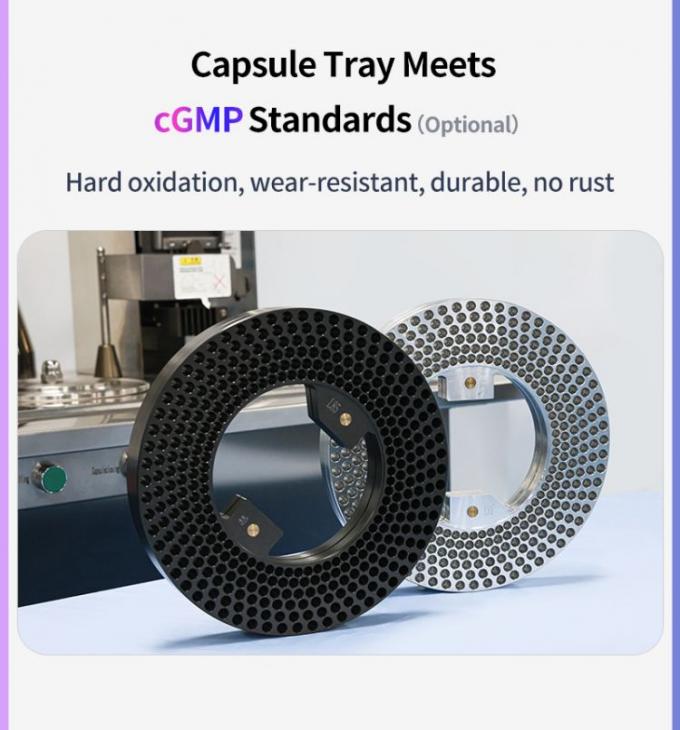 Capsule Tray Meets cGMP Standards (Optional)