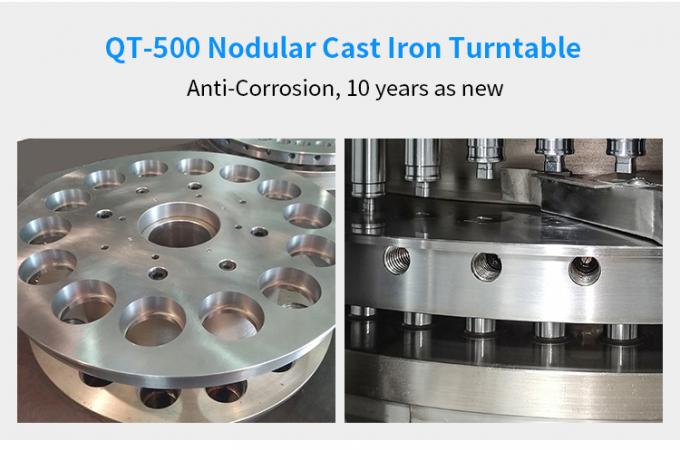 QT-500 Nodular Cast Iron Turntable Anti-Corrosion, 10 years as new
