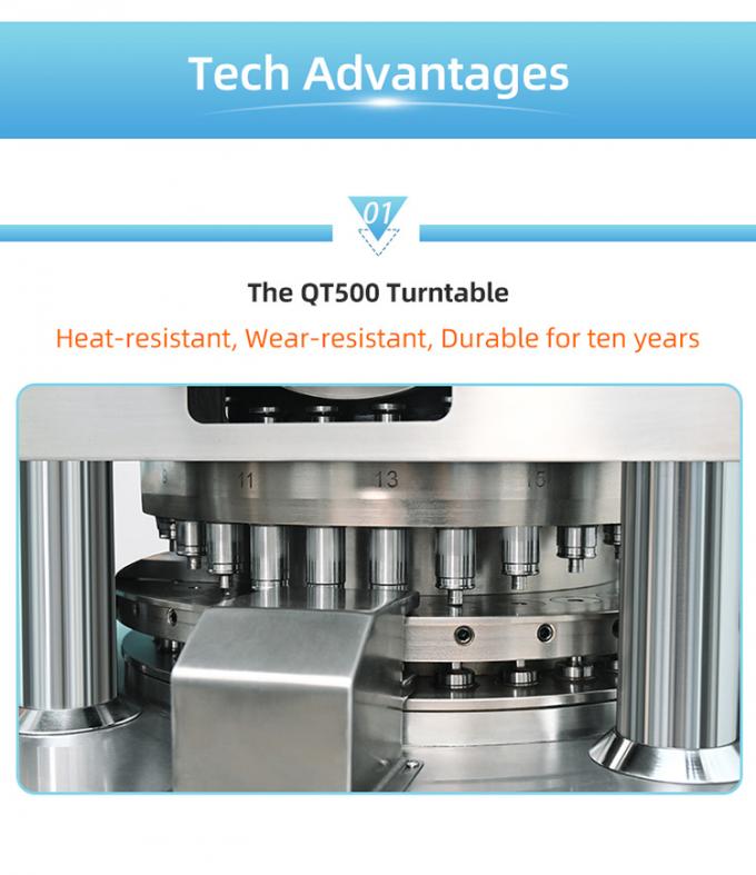 80-100KN Versatile Tablet Press Machine for Pharmaceutical Tablet Shapes and Sizes 2