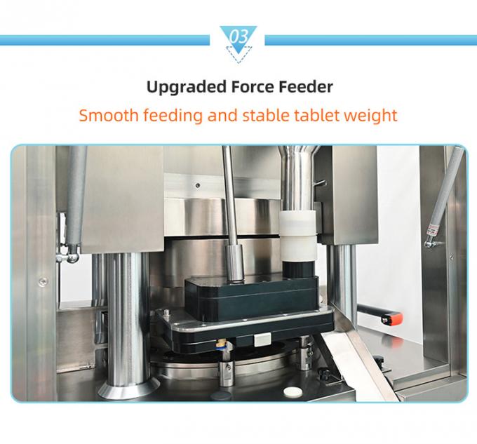 80-100KN Versatile Tablet Press Machine for Pharmaceutical Tablet Shapes and Sizes 4