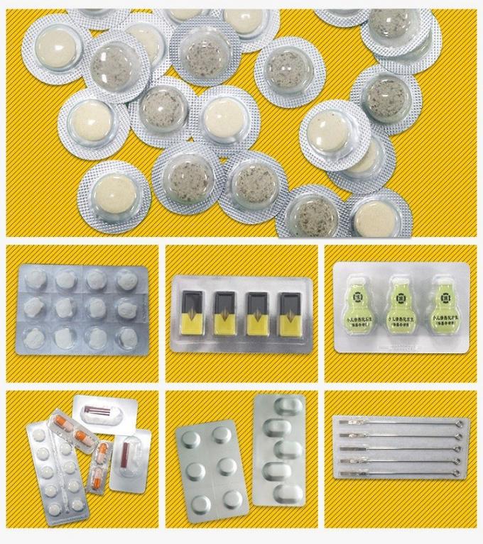 Thermoforming Alu Pvc Blister Packing Machine For Chewing Gums Milk Tablet Blister Machine 0