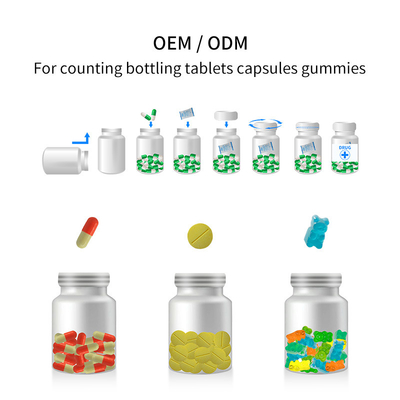 RQ-16H Automatic Tablet Counting Machine Line Packing Bottlement Capsule Gummy Candy