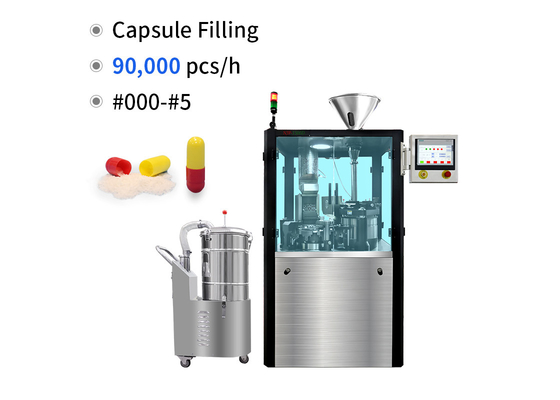 Automatic Pharmaceutical Capsule Filling Machine With 3 Year Warranty 5.5KW Power