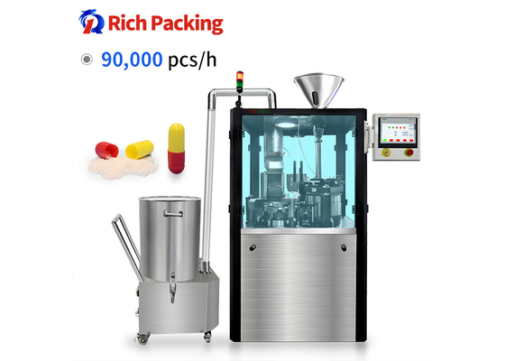 Stainless Steel 600KG Capsule Filling Machine 90000pcs / Hour For Pharmaceutical