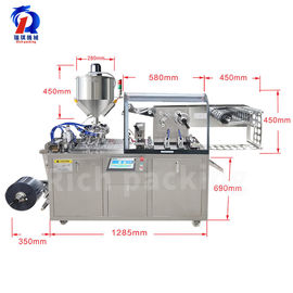 Dpp260s Servo Motor Small Blister Packaging Machine , Small Blister Pack Machine