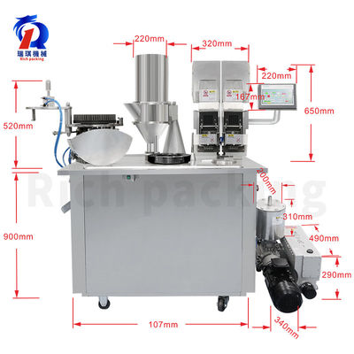 Double Loader Semiauthomatic Capsule Fill Machine Capsule Filling Machine