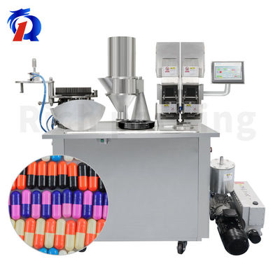 Double Loader Semi Automatic Small Scale Capsule Filling Encapsulating Machine