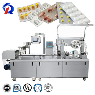 Alu Alu Blister Packing Machine Flat Plate Otomatis Untuk Pil Tablet