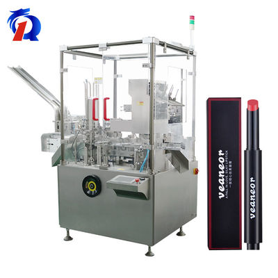 120L Vertical Automatic Box Packing Machine Cosmetic Lipstick Carton Packaging