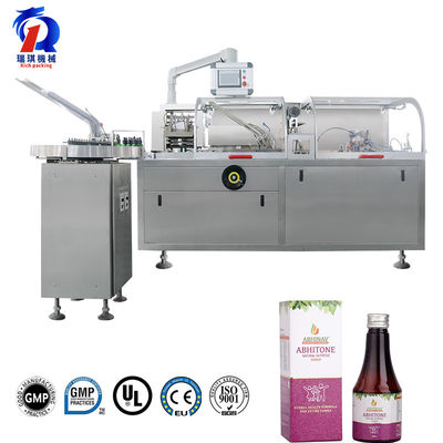 Automatic Box Cartoning Machine For Blister Plate Medicine Syrup