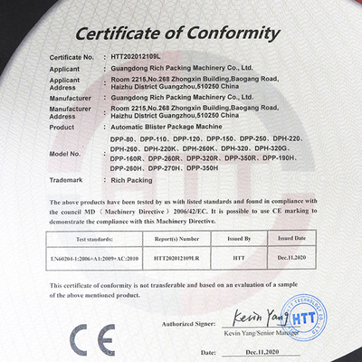 Blister Packing Machine Pharmaceutical Individual Capsule Pill Manufacturer