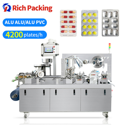 Tablet Kapsul Pill Blister Packaging Machine Farmasi Otomatis