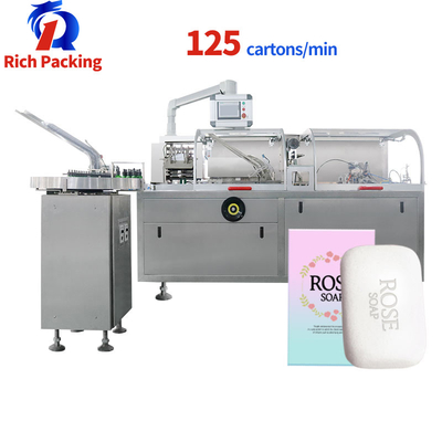 Automatic Bar Soap Carton Cartoning Packing Packaging Machine 125 Cartons / Min