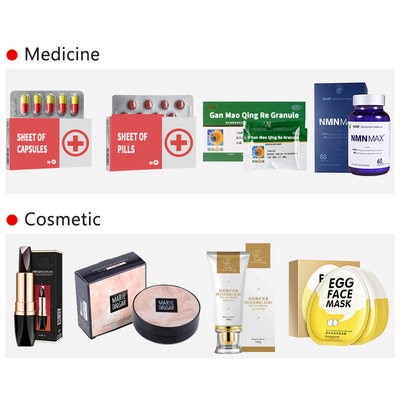 Condom Bottle Bag Cartoning Box Packing Machinery Automatic Vertical Cartoning Machine