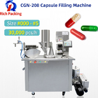 Semi - Automatic Capsule Filling Powder Machine Capacity 15000-28000 Pcs/H