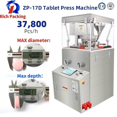 Pillenpers Tabletpersmachine voor poeder Zp17d Rotary Lab