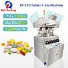 Mesin Pembuat Tablet Pil Otomatis 27D 55000 Pcs / Jam Tablet Obat Press
