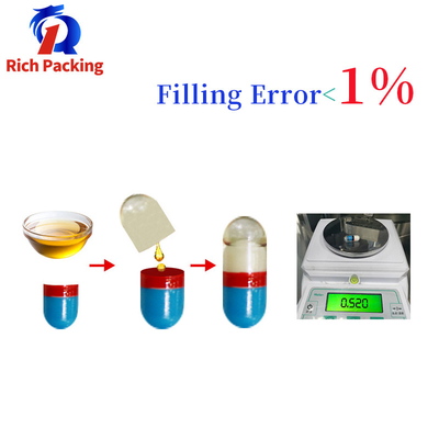 SGS Automatic Oil Filler Gelatin Capsule Liquid Filling Machine