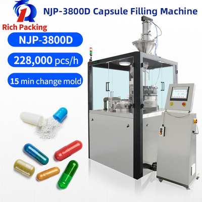 Efficient Automatic Capsule Filler , 3800 Pcs / Min Pill Capsule Machine