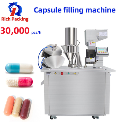 Pharmaceutical Powder Semi Auto Capsule Filling Machine PLC Control